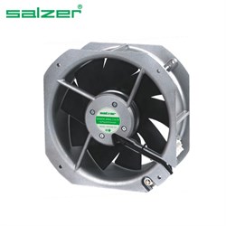 225x225x80 mm 220v ac salzer rulmanlı metal ball kare fan