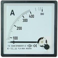 72x72 Analog Ampermetre 20 A - AC