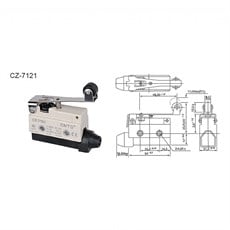 CZ 7121 Uzun Plastik Makaralı Mikro Switch