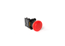 PB0-AC42 Yaylı Mantar Buton Kırmızı 1NC 10 Adet