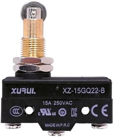XZ-15GQ22-B Dikey Metal Makaralı Pim 15A 1NO+1NC Mikro Switch